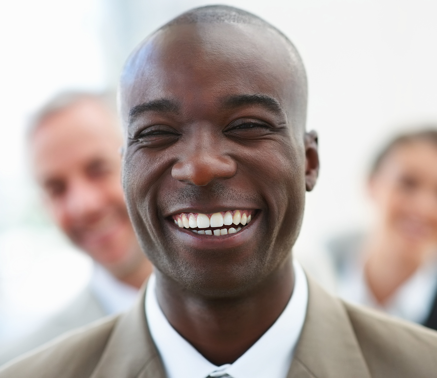 laughing business man